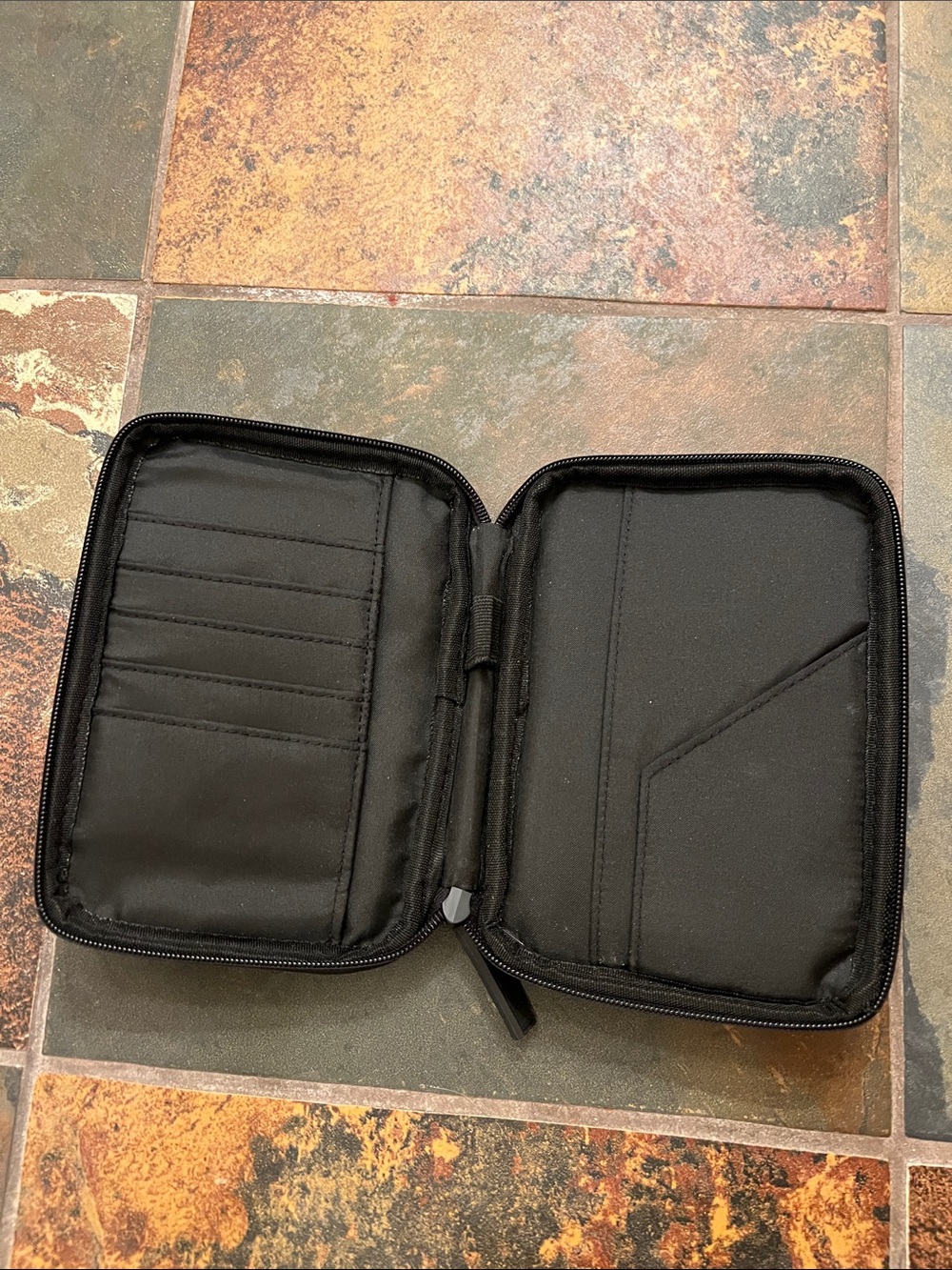 CALPAK Luka Zip Passport Wallet in Black - Picture 2 of 3